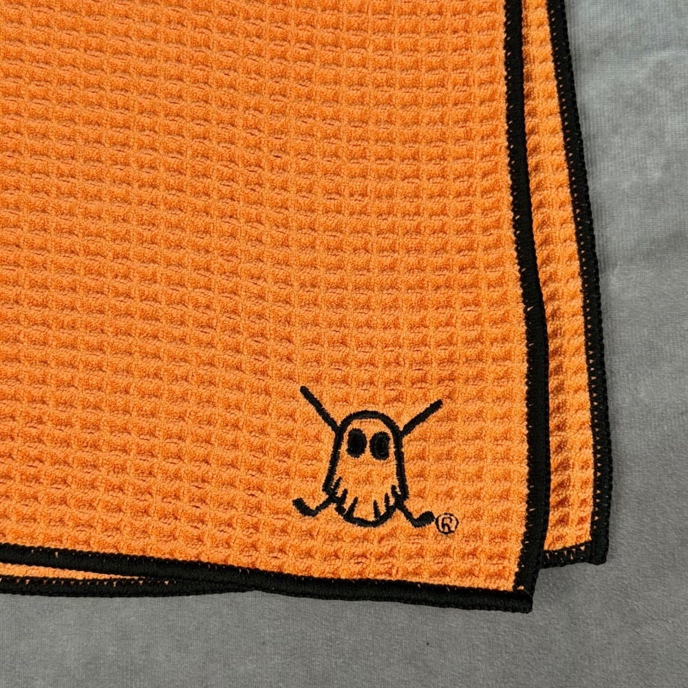 Ghost Golf Magnetic Towel Orange Waffle Divot Tool Bundle PROMO LOGO SEE PHOTOS